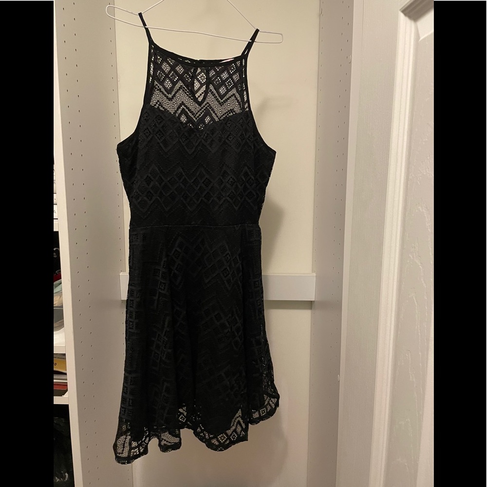 Strappy Lace Cocktail Dress